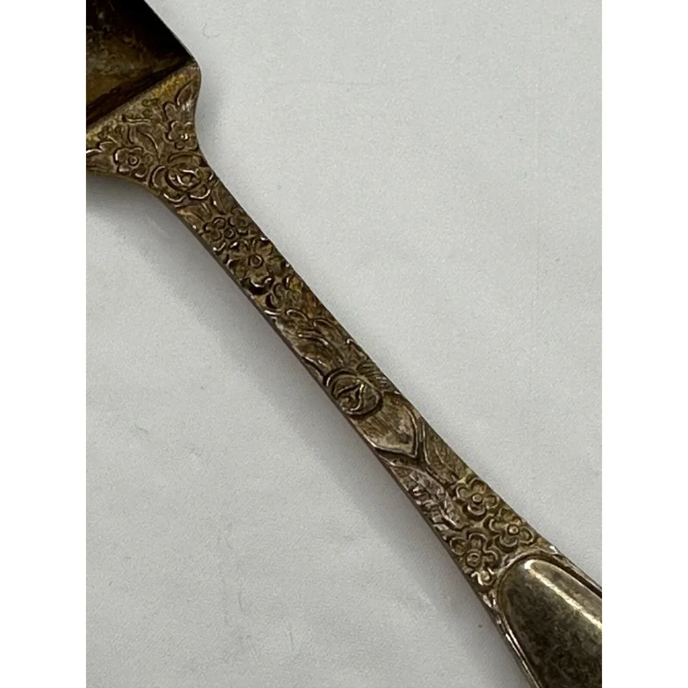 Stieff Sterling‎ Silver Feeding Spoon Scoop Rose Floral Pattern No Monogram VTG